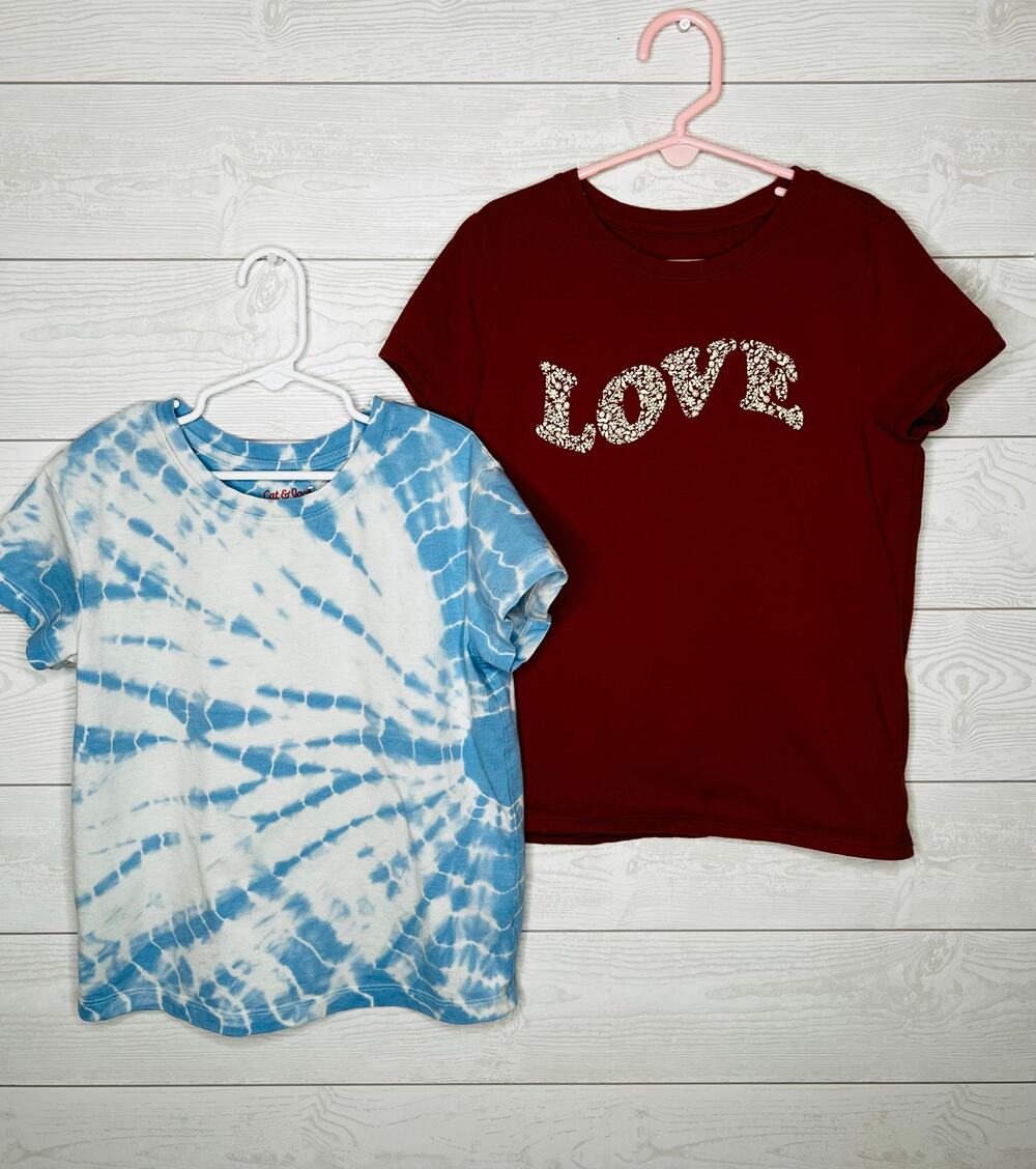 Cat & Jack girls' short sleeve T-shirts Size Medium (8)